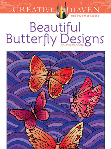 Creative Haven Beautiful Butterfly Designs Coloring Book