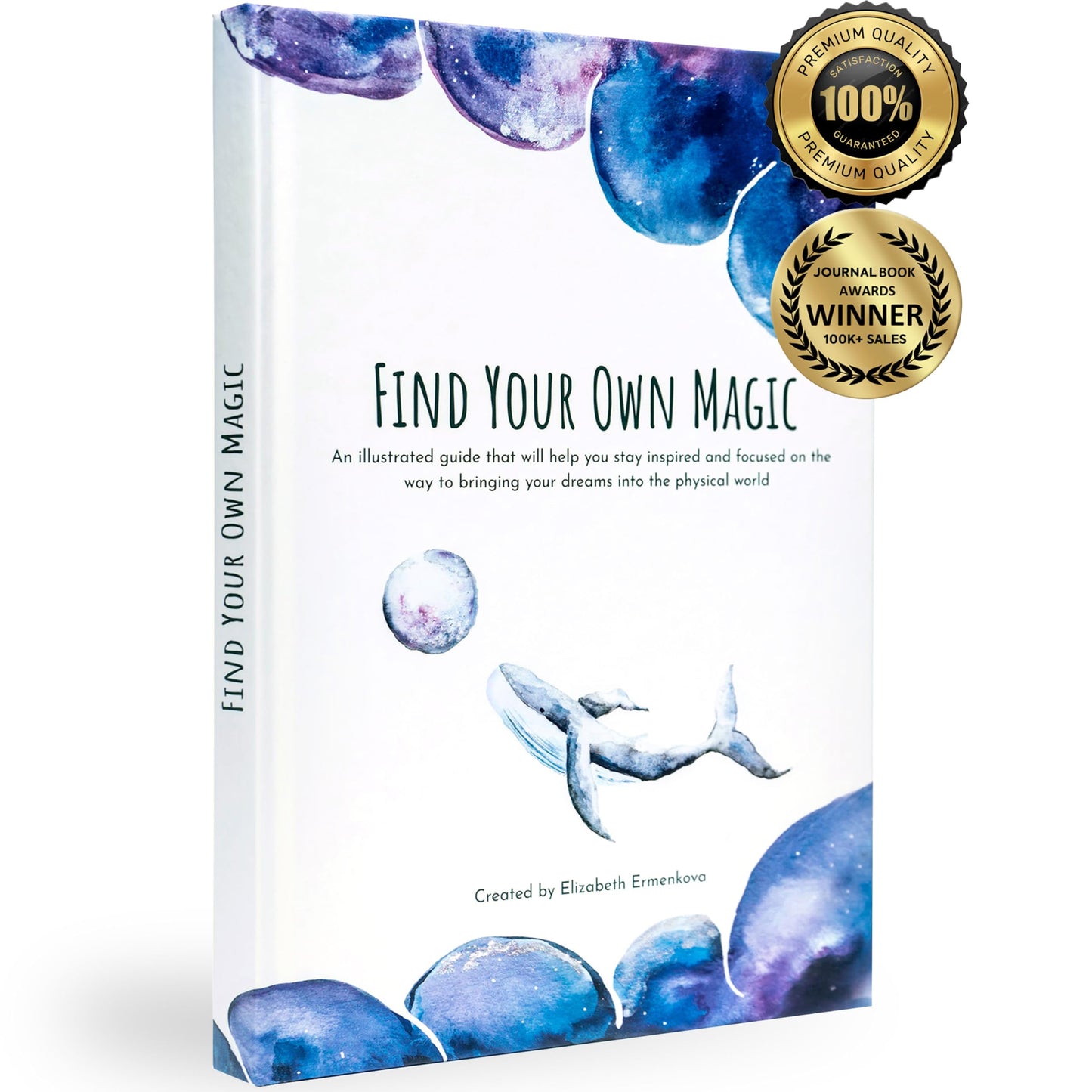 Find Your Own Magic Mental Health Journal for Women and Men - Guided Journal with Prompts for Self Love, Gratitude, Mindfulness & Self Care, Motivational and Relaxation Birthday Gift for Women