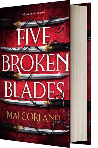 Five broken blades
