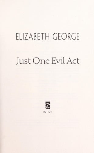Just one evil act