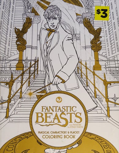 Fantastic Beasts and Where to Find Them Magical Characters and Places Coloring Book