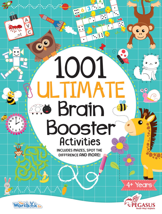 1001 Ultimate Brain Booster Activities for 4+ Years Old Kids | Enhance the Child Mind with Cognitive Excellence with Interactive Activity Book Paperback – 1