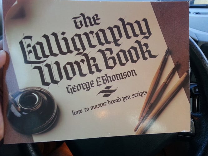 The calligraphy work book