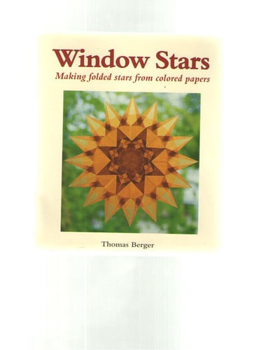 Window Stars Making Folded Stars from Colored Paper