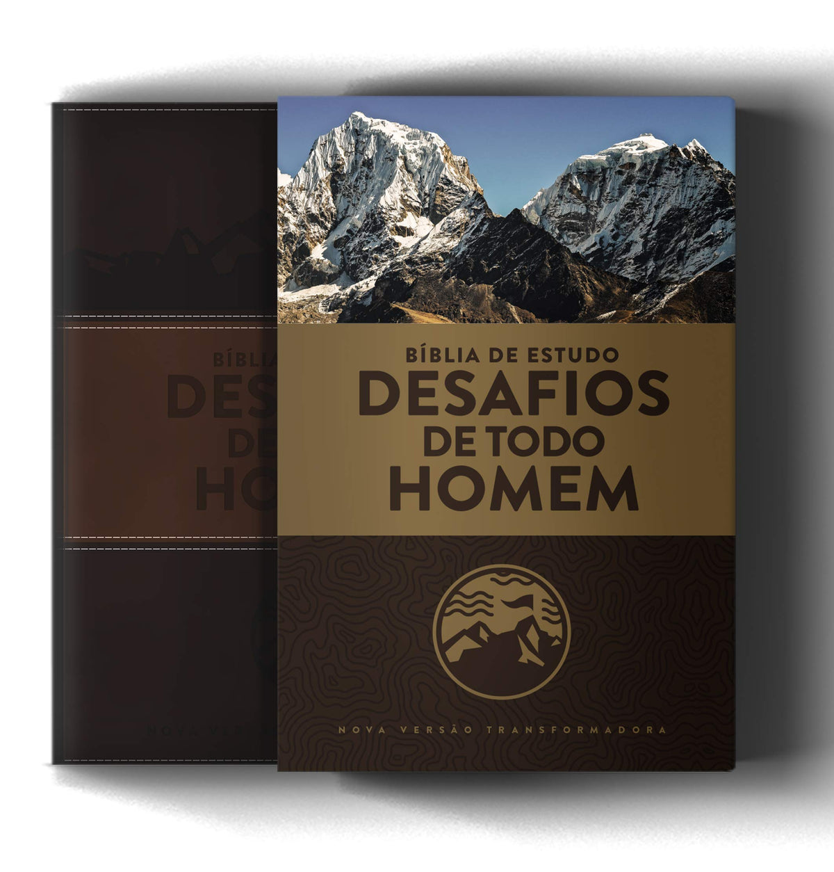 Bíblia De Estudo Nvt- Desafios De Todo Homem - Capa Marrom - 3ª Ed.