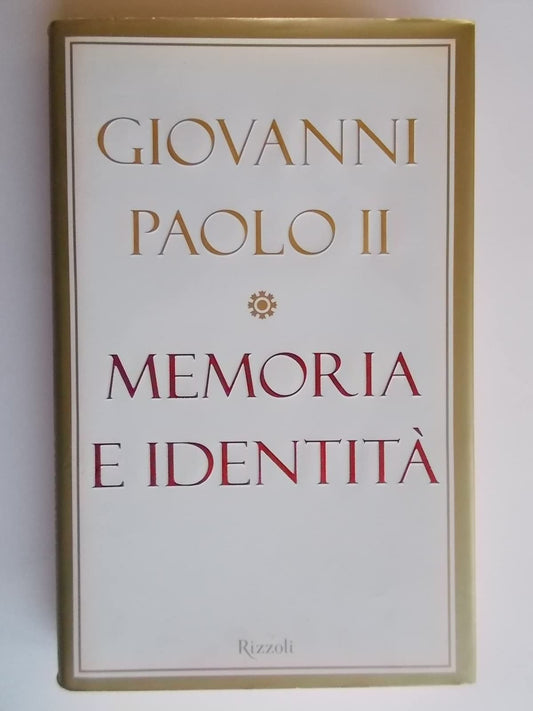 Memoria E Identita' (Italian Edition)