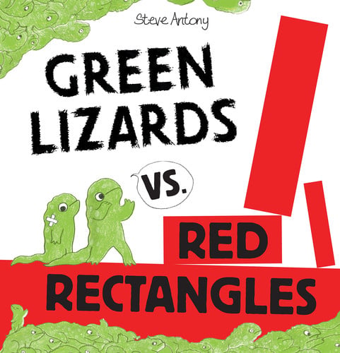 Green lizards vs. red rectangles