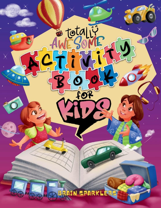 Totally Awesome Activity Book for Kids: Fun Brain Challenging Puzzles - 2781