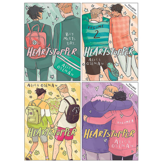 Heartstopper Series Volume 1-4 Books Set By Alice Oseman - 5226