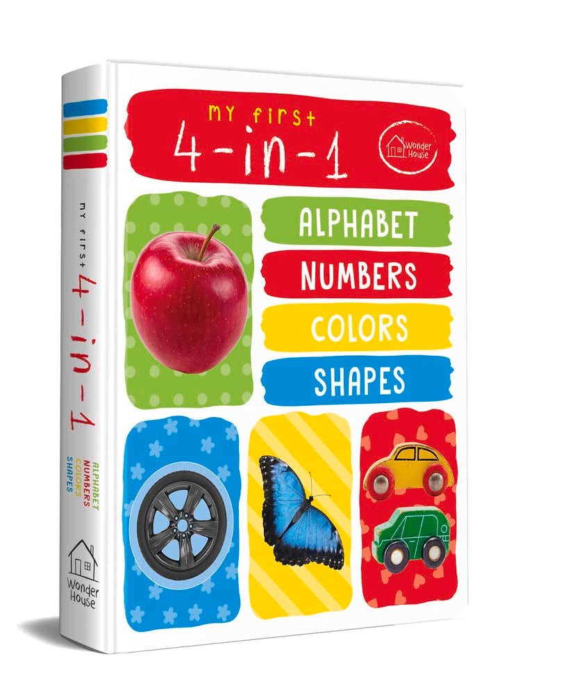 My First 4 In 1 Alphabet Numbers Colours Shapes: Padded Board Books