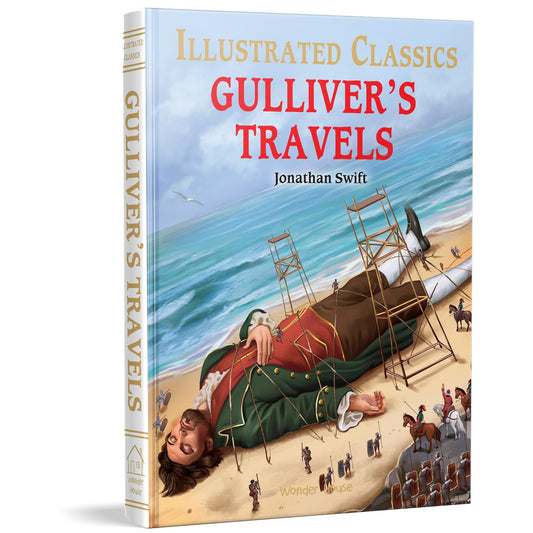 Gulliver Travels : illustrated Abridged Children Classics English Novel with Review Questions