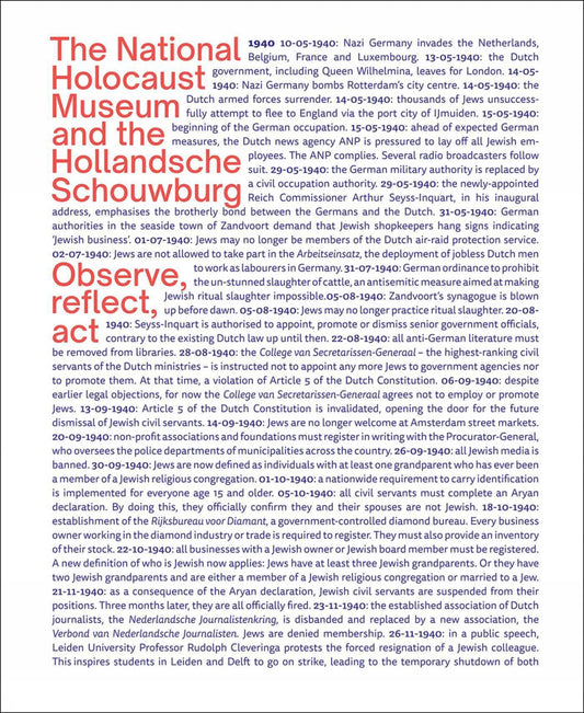 The National Holocaust Museum and the Hollandsche Schouwburg: Observe, reflect, act (Dutch Edition)