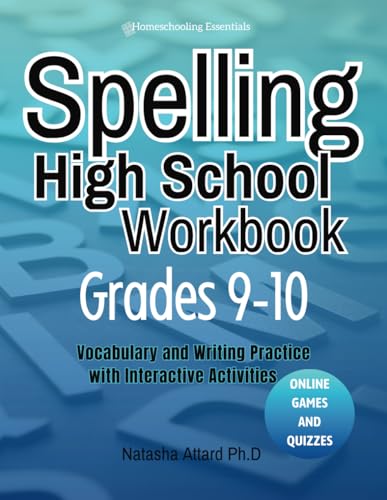 Spelling High School Workbook Grades 9-10: Vocabulary and Writing Practice with Interactive Activities - 196