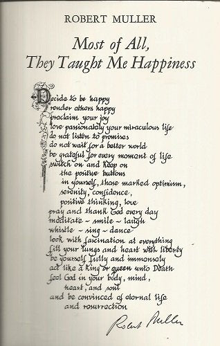 Most of All, They Taught Me Happiness