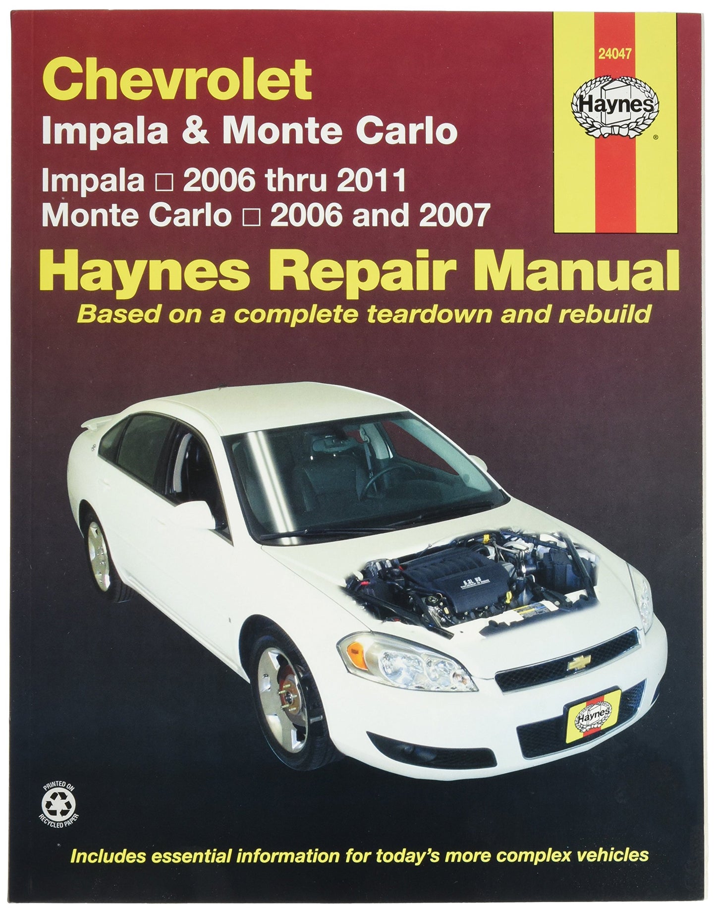 Chevrolet Impala (2006-2011) and Monte Carlo (2006-2007) Haynes Repair Manual