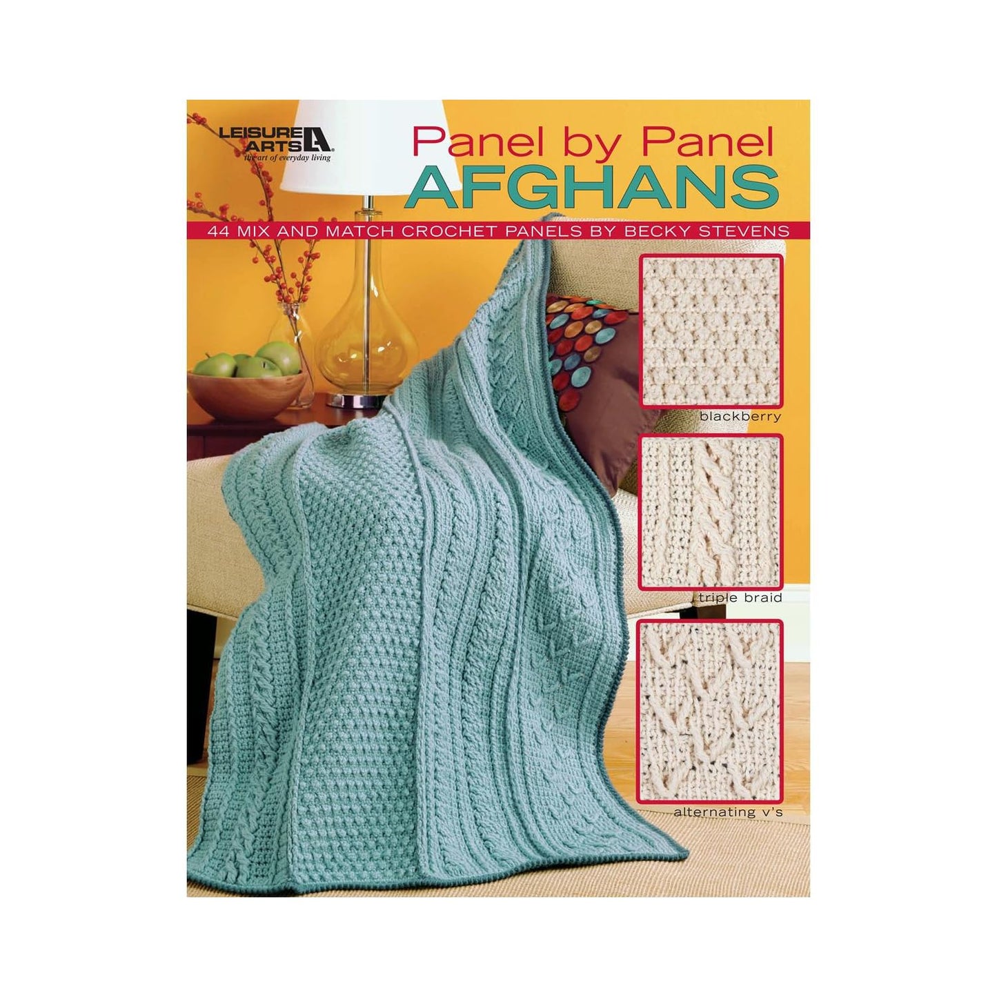 Leisure Arts LEA Panel Afghans Bk