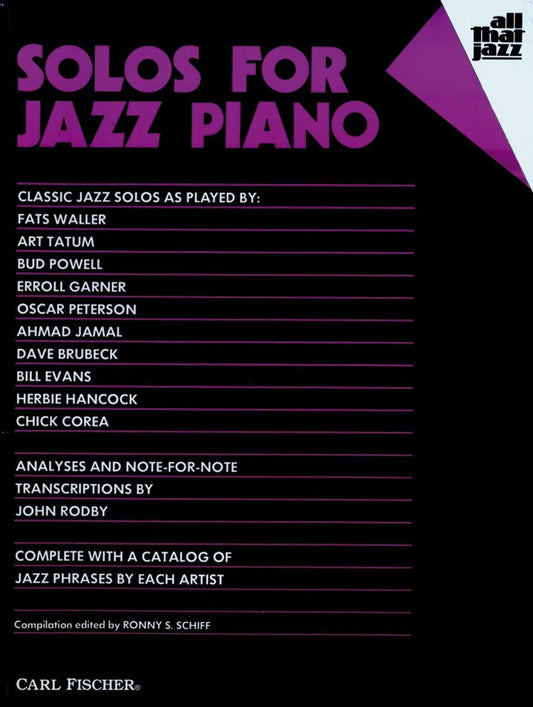 Carl Fischer Solos for Jazz Piano