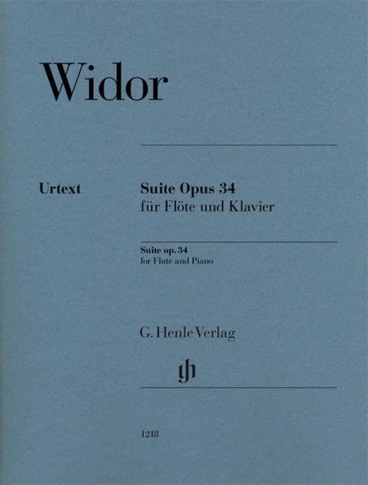 SUITE OP. 34 POUR FLUTE ET PIANO (English and German Edition)