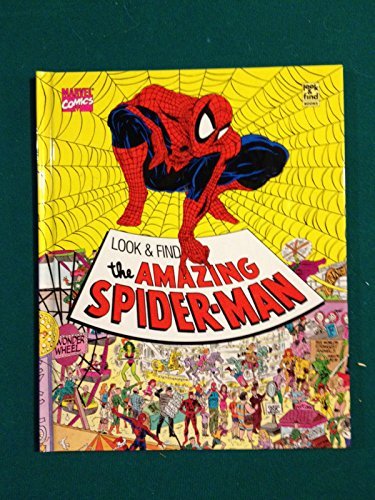 1992 Marvel Comics Look And Find The Amazing Spiderman Book - Great Condition