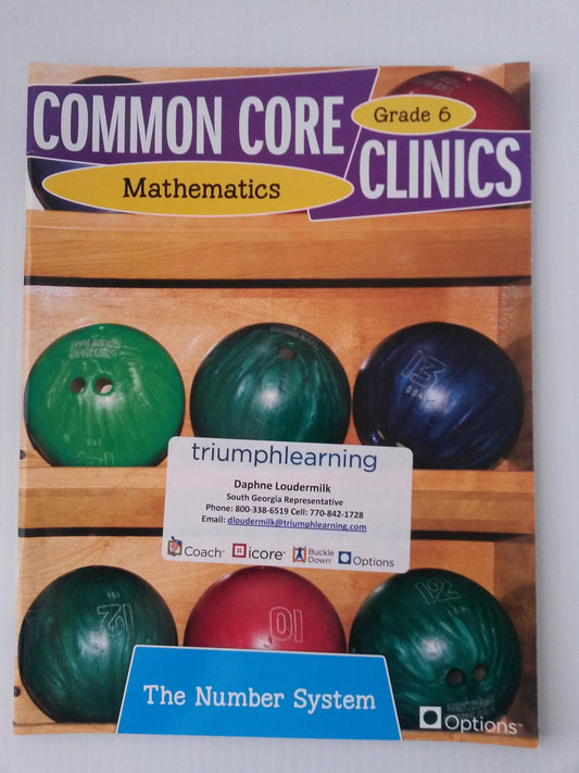 Common Core Clinics Mathematics (The Number System) Grade 6 by Russell Kahn (2012) Paperback