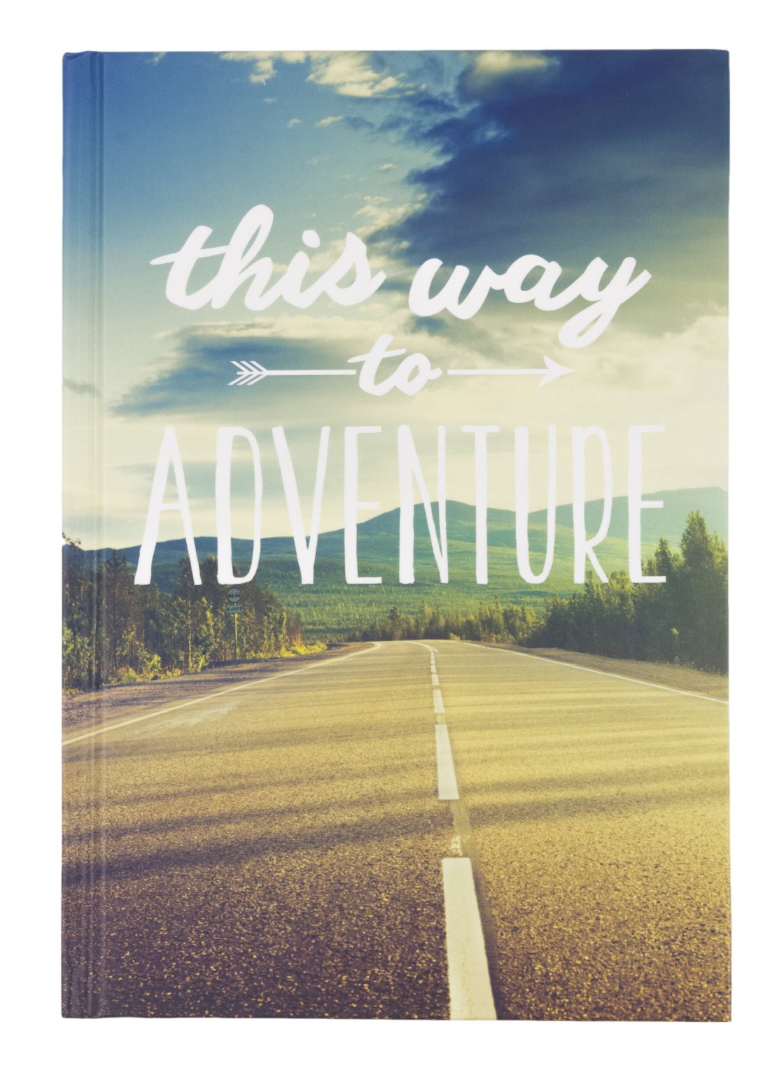 Eccolo World Traveler 6 x 8" Hardcover Travel Journal, This Way to Adventure (Q402E)