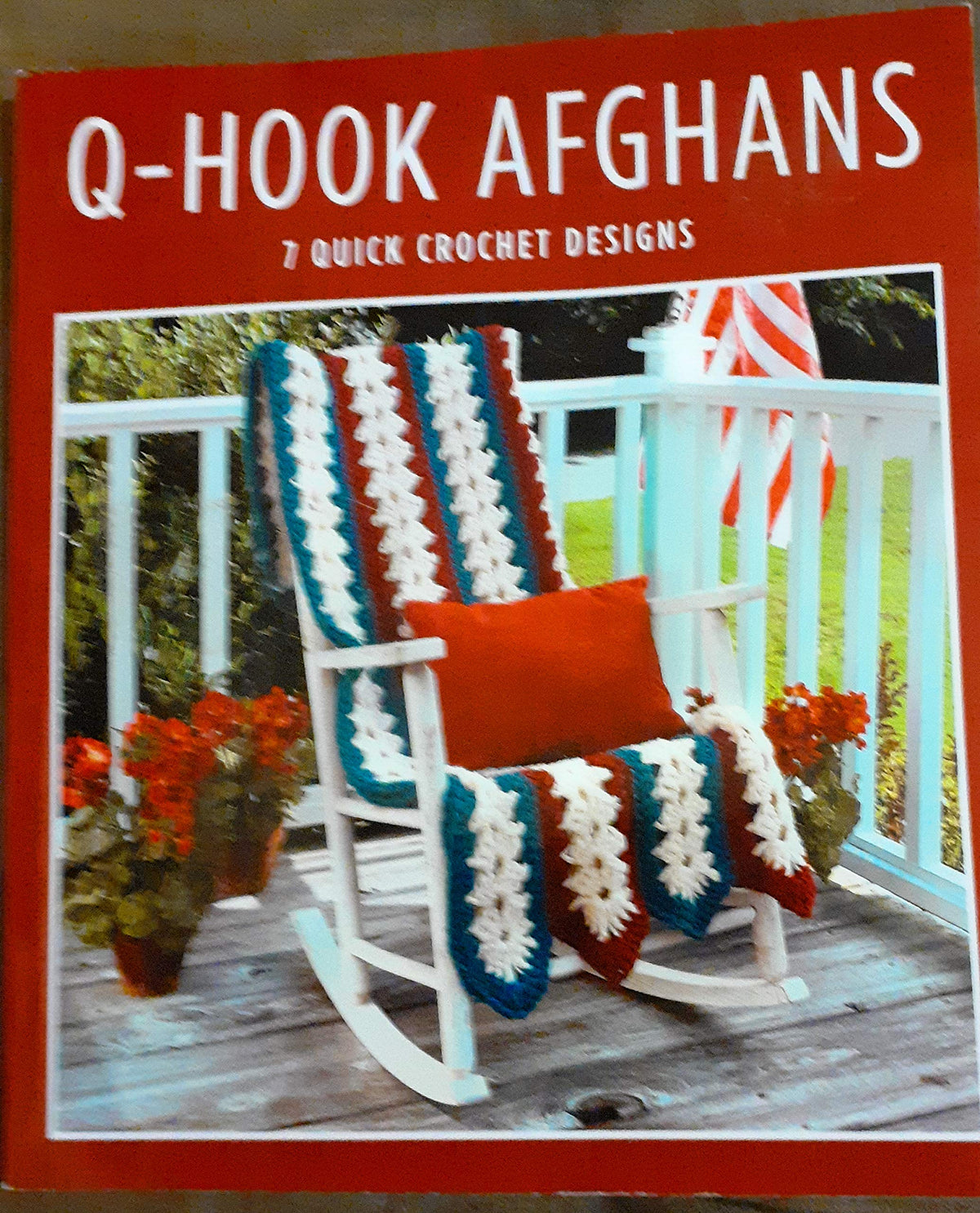 Q-Hook AFGHANS - 7 Quick Crochet Designs LEISURE ARTS Booklet #6430