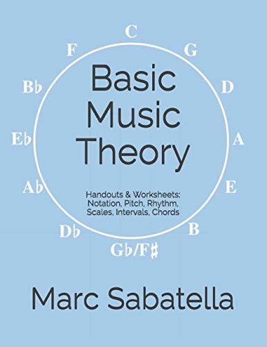 Basic Music Theory: Handouts & Worksheets: Notation, Pitch, Rhythm, Scales, Intervals, Chords
