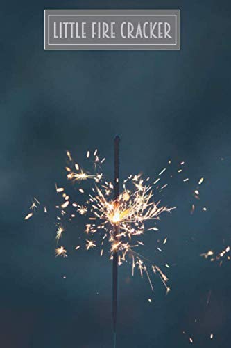 Little Fire Cracker: 4th of july sparklers , firework fuse ,wedding sparkles,diwali firecrackers,fireworks sticks,party,birthday, notebook , journal - 1202