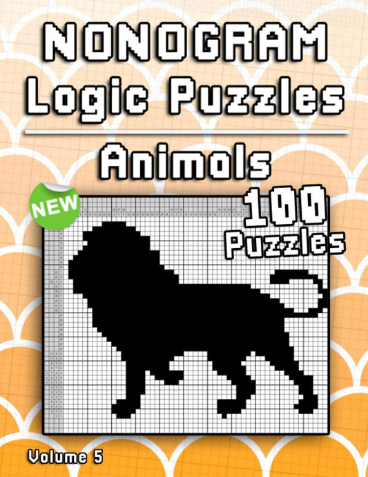 Nonogram Puzzles | Animals: Challenging Hanjie puzzle collection with japanese picture riddles. | Fun brain tease for everyone. (Logic Puzzles) - 3406