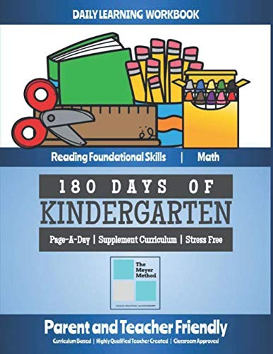 180 Days of Kindergarten: Stress-Free Curriculum Supplement Designed For Parents