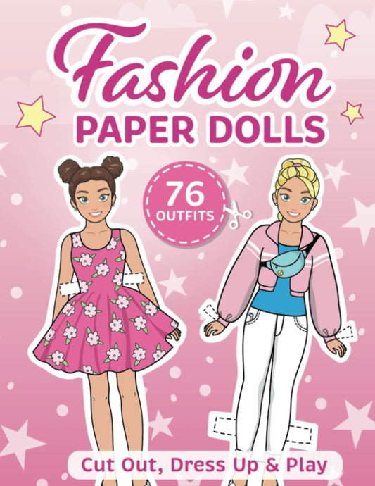 Cut out paper dolls: Fashion paper dolls for daughter or granddaughter - 2670