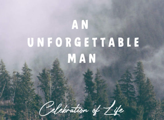 Condolence Book for Memorial: An Unforgettable Man Guest Book Funeral, Funeral Guest Books Celebration of Life, Sign In Book (Mountains Cloud Cover) - 8941