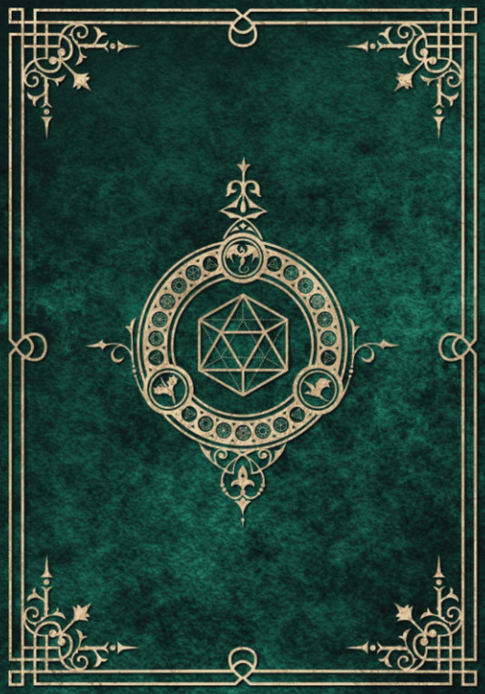Character Journal: Five Detailed 5e Character Sheets, Lined And Graph Pages For Note-Taking, Spell Sheets And More (Emerald Green)