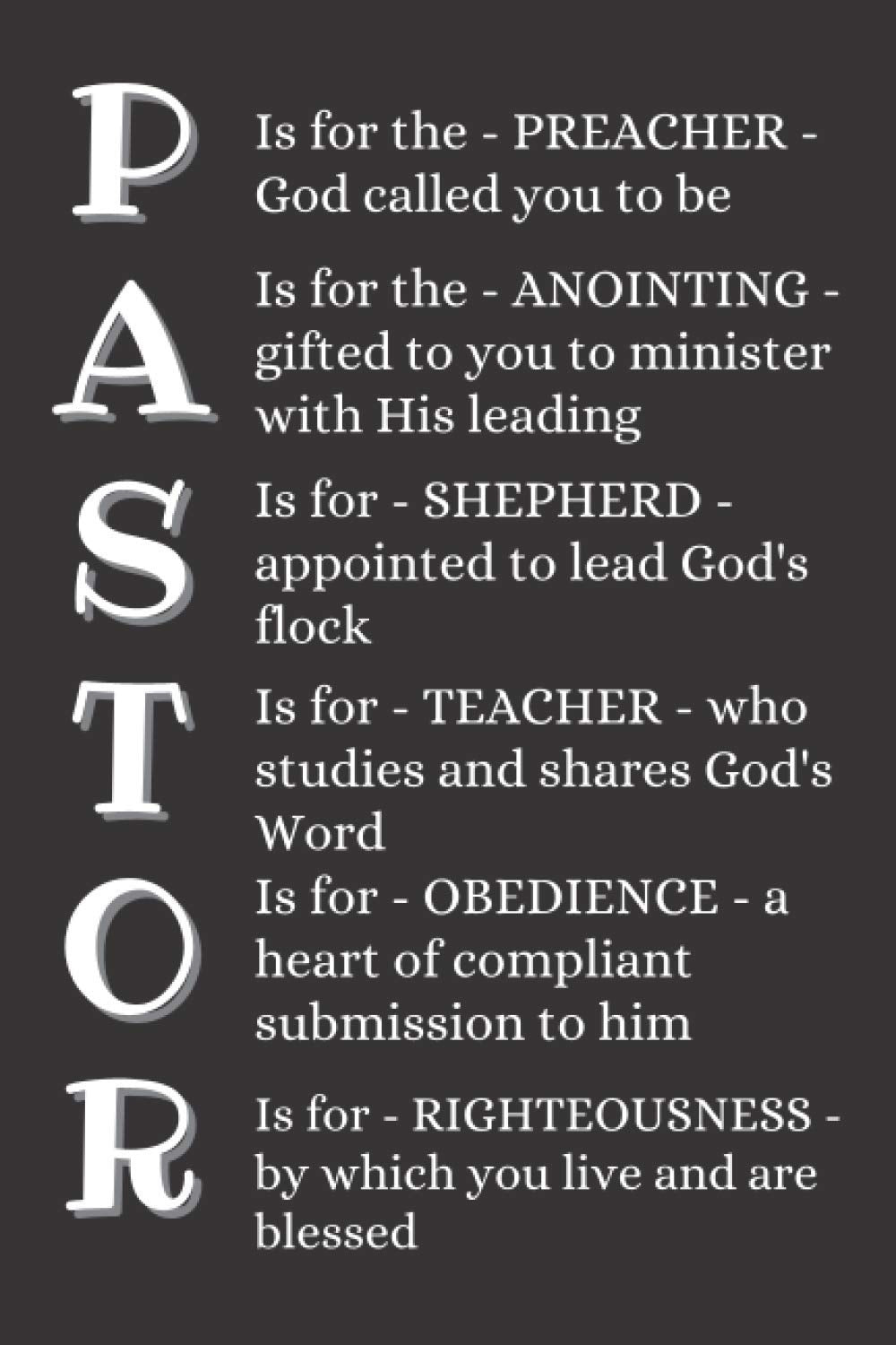 Pastor: Definition Notebook With 120 Lined Pages, A Great Appreciation Gift Idea For Preachers or Ministers (Gift for Pastors) - 8645
