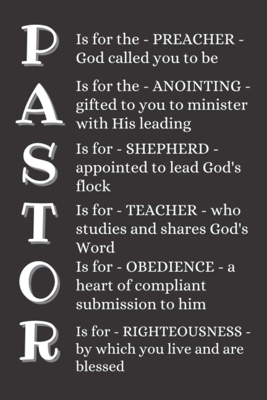 Pastor: Definition Notebook With 120 Lined Pages, A Great Appreciation Gift Idea For Preachers or Ministers (Gift for Pastors) - 8645