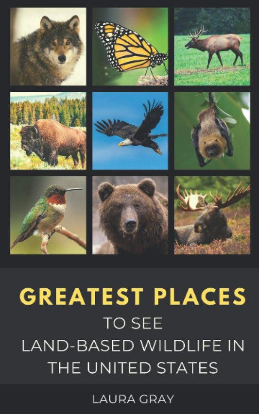 GREATEST PLACES TO SEE LAND-BASED WILDLIFE IN THE UNITED STATES: Bats, Bears, Bison, California Condor, Eagle, Elk, Humming Bird, Monarch Butterfly, ... a Tourist North America & Caribbean Series)