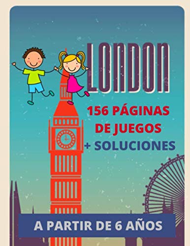156 páginas de juegos: Super para el verano ! Juegos de palabras y números, sudokus, laberintos, dibujos para colorear sobre el tema del Reino-Unido ... gran formato | papel crema (Spanish Edition) - 2376