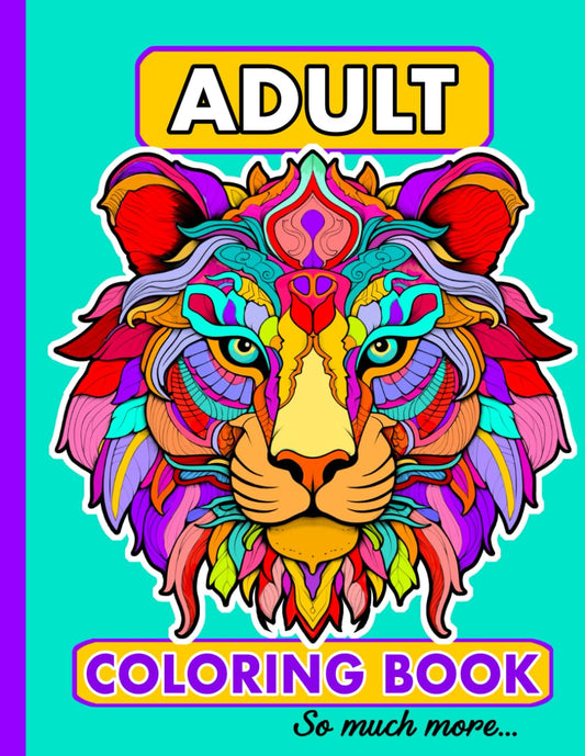 Adult Coloring Book Stress Relieving Designs, Animals, Mandalas, Plants, Patterns, Still Life, and So Much More - 1657