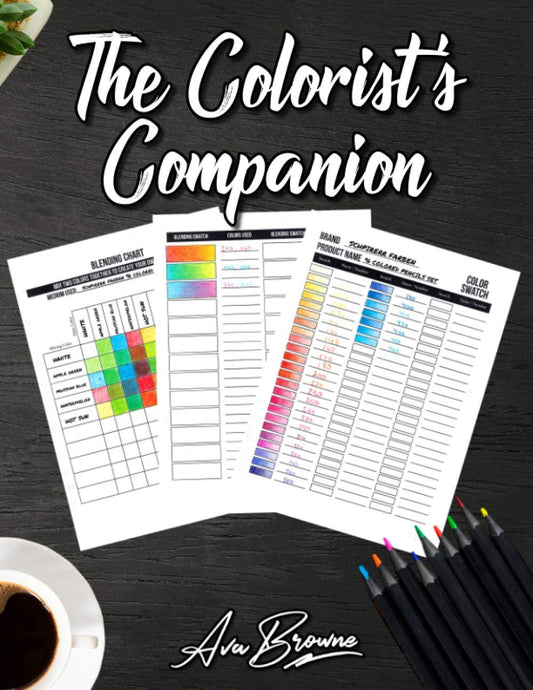 The Colorist's Companion: The Ultimate Color Chart and Coloring Logbook With Color Swatches, Blending Swatches, Page Trackers and More! - 3546