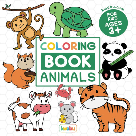 Coloring Book Animals For Kids: For Preschool Children Ages 3-5 - Turtle, Dolphin, Lion & Many More Big Animal Illustrations To Color For Boys & Girls (Coloring Books For Preschool Children Ages 3-5) - 9966