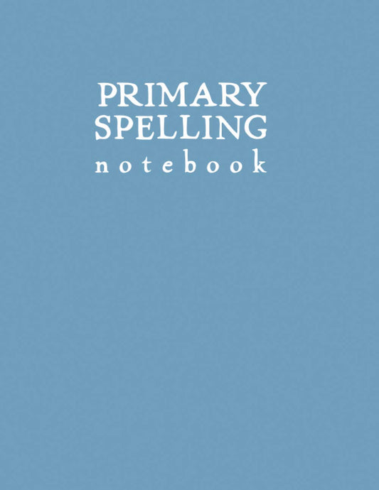 Primary Spelling Notebook: Light Blue Softcover Journal for Spelling Words - 8131