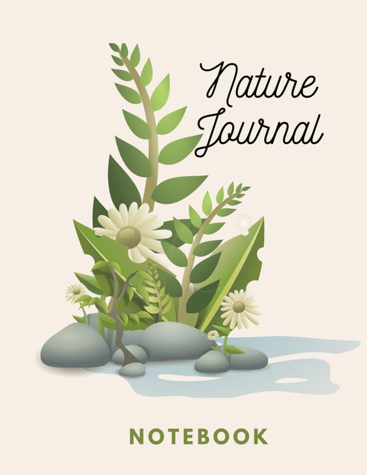 Nature Journal: Blank and Lined Nature Notebook for Nature Journaling and Sketching: Size 8.5 X 11 inches 120 Pages