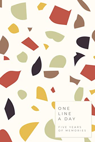 One line a day - Five years of memories: Undated memory keeper notebook - Modern One sentence a day journal - 6x9 inches - 4721
