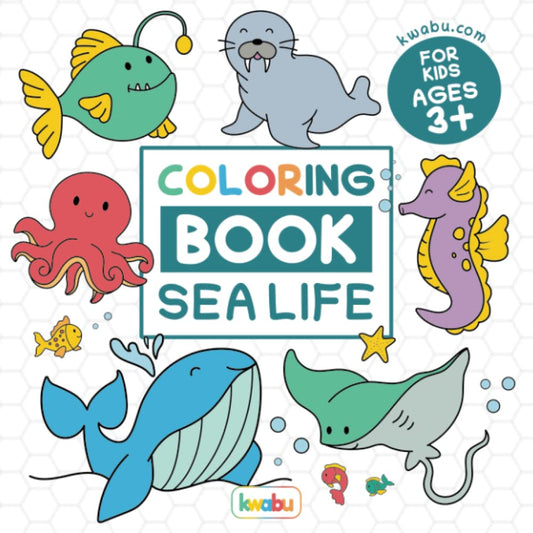 Coloring Book Sea Life For Kids: For Preschool Children Ages 3-5 - Many Sea Animals & Other Things From The Ocean To Color For Girls & Boys (Coloring Books For Preschool Children Ages 3-5) - 104