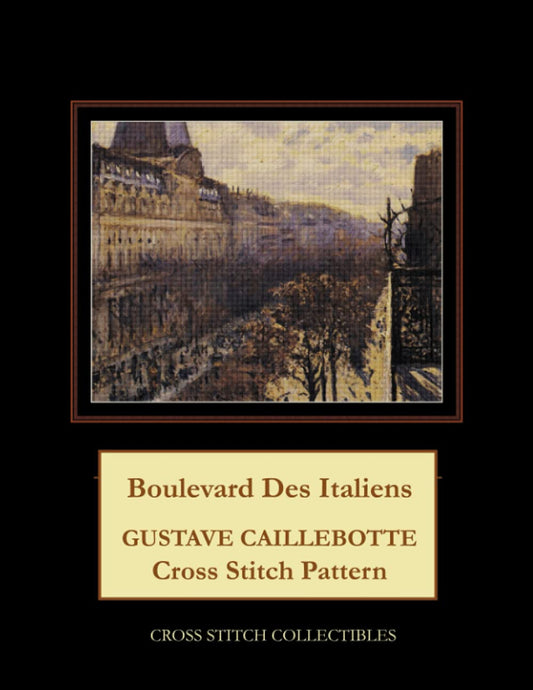 Boulevard Des Italiens: Gustave Caillebotte Cross Stitch Pattern