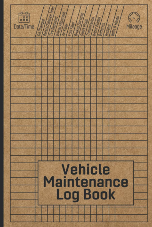 Vehicle Maintenance Log Book: Car Repair Journal / Automotive Service Record Book / Oil Change Logbook / Auto Expense Diary / Engine Autolog / Automobile, Truck Or Motorcycle Owner Gift Notebook - 9012