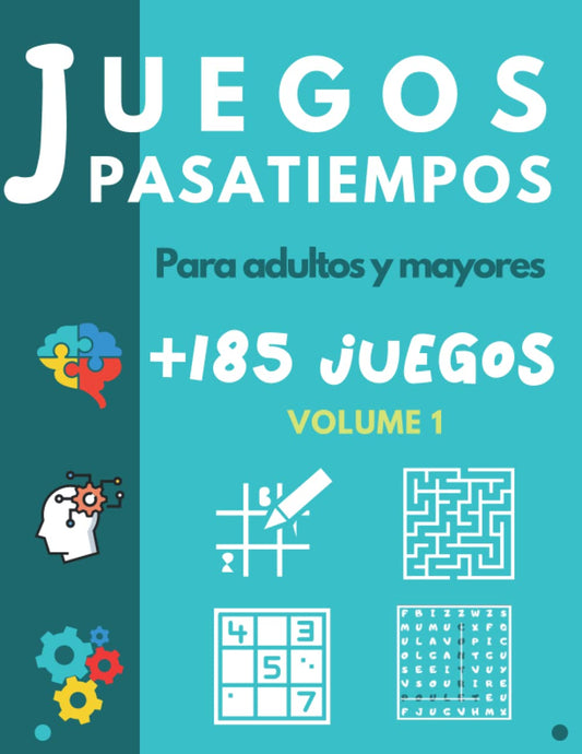Juegos Pasatiempos para Adultos y Mayores: Libro de actividades para ancianos - Sopa de letras - Sudoku - Sopa de Números - Laberintos - Kakuro - Busca las diferencias (Spanish Edition) - 2374