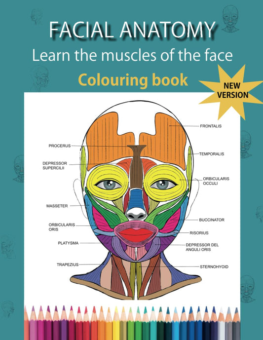 FACIAL ANATOMY: Colouring book - 6149