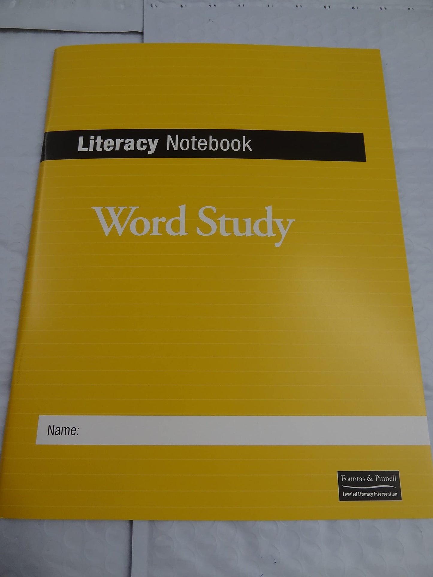 Literacy Notebook Word Study and Writing About Reading
