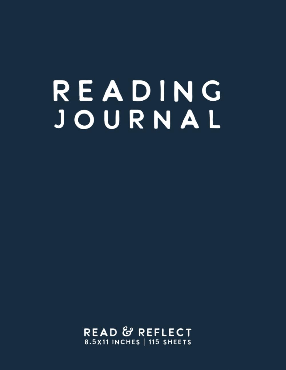 Reading Journal: Dark Blue Softcover Book Tracker by schoolnest - 9338